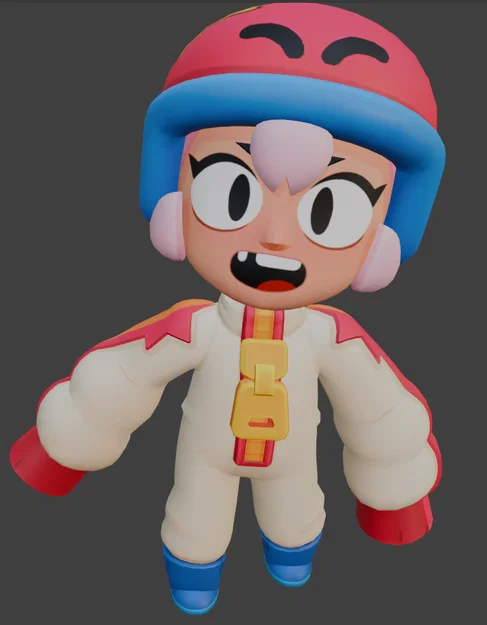 Mô hình 3D Bonnie từ Brawl Stars - Tải file STL chi tiết - Image 2