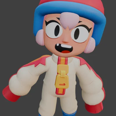 Mô hình 3D Bonnie từ Brawl Stars - Tải file STL chi tiết
