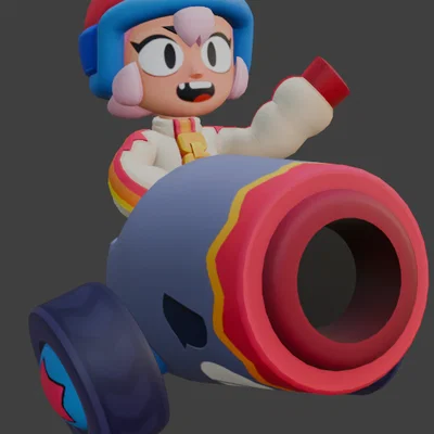 Mô hình 3D Bonnie từ Brawl Stars - Tải file STL chi tiết