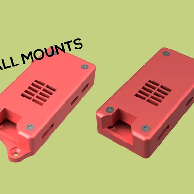 Vỏ case Raspberry Pi Zero/Zero 2 treo tường, hỗ trợ heatsink 8mm