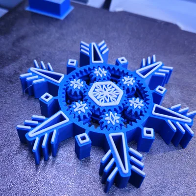 Bánh răng hành tinh hình bông tuyết - Fidget Spinner độc đáo