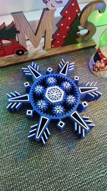 Bánh răng hành tinh hình bông tuyết - Fidget Spinner độc đáo - Image 2