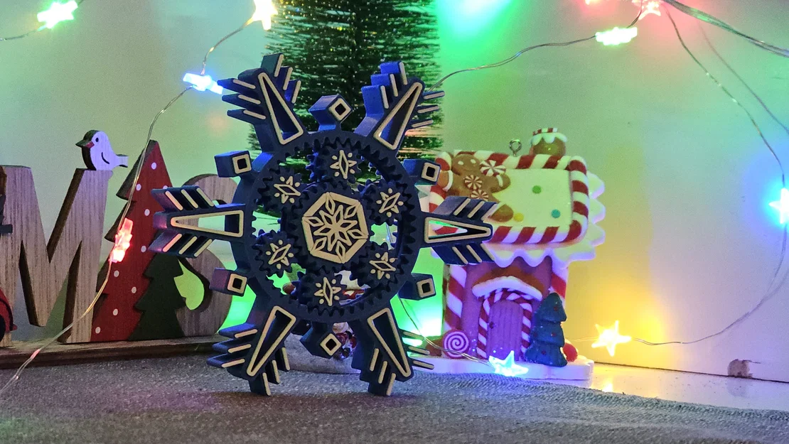 Bánh răng hành tinh hình bông tuyết - Fidget Spinner độc đáo - Image 3