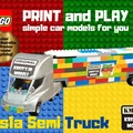 Mô hình xe tải điện Tesla Semi in 3D tương thích với LEGO - Thumbnail 2