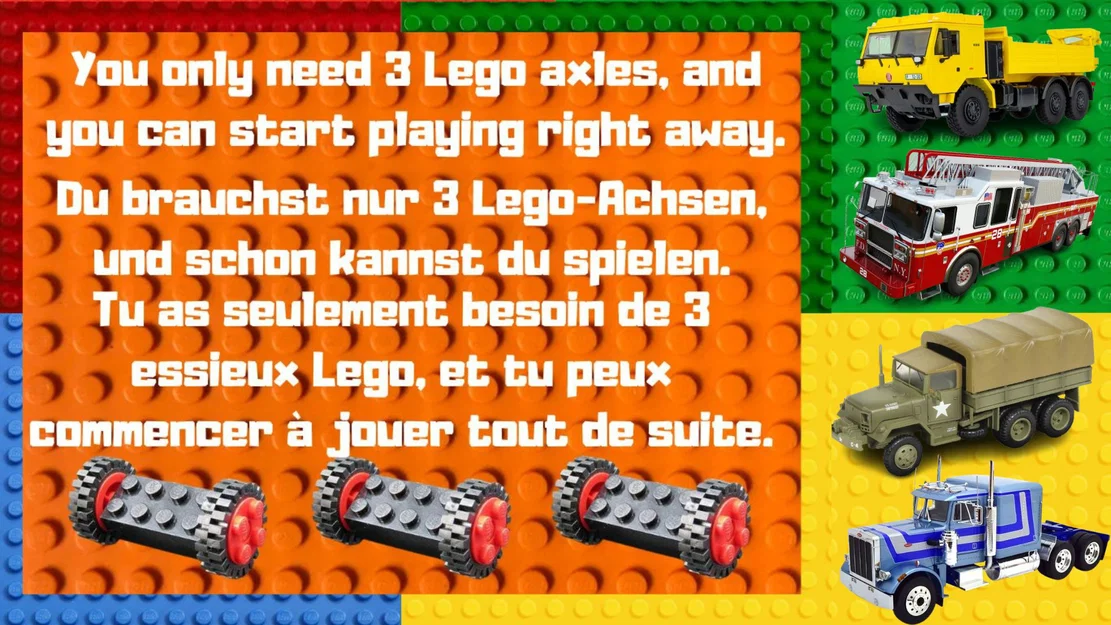 Mô hình xe tải điện Tesla Semi in 3D tương thích với LEGO - Image 3