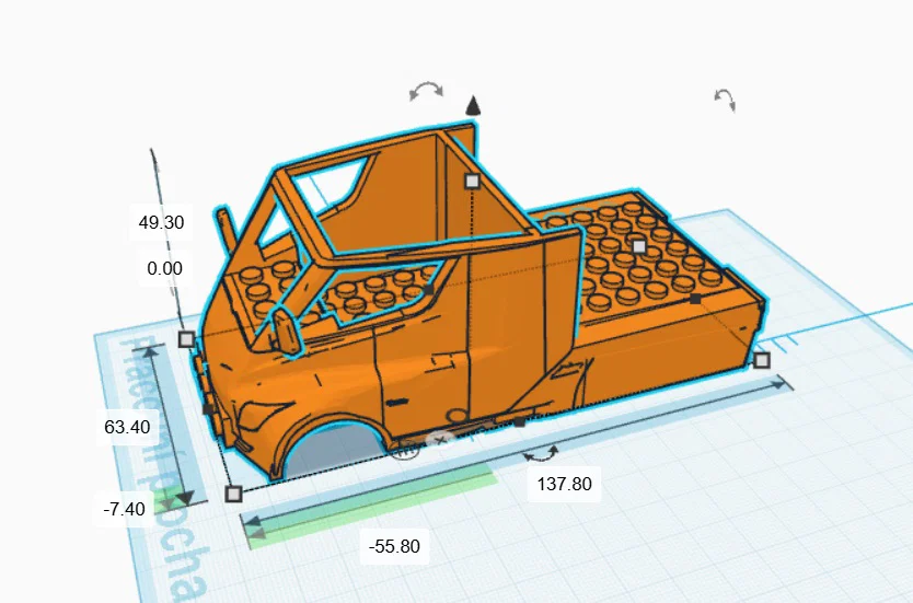 Mô hình xe tải điện Tesla Semi in 3D tương thích với LEGO - Image 4