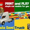 Mô hình xe tải điện Tesla Semi in 3D tương thích với LEGO - Thumbnail 6