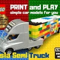 Mô hình xe tải điện Tesla Semi in 3D tương thích với LEGO - Thumbnail 7