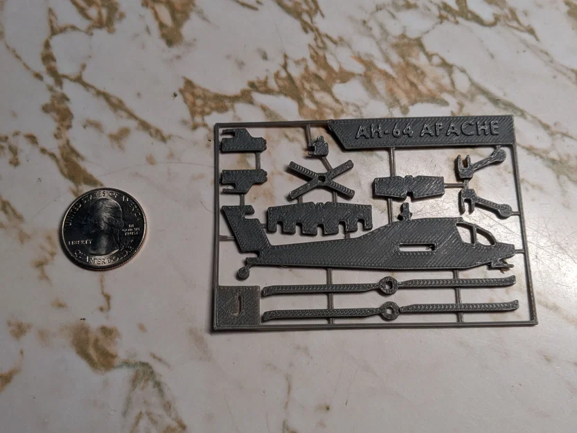 Bộ mô hình trực thăng chiến đấu AH-64 Apache - Image 2