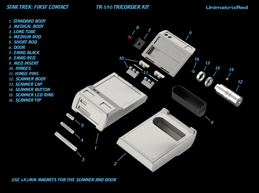 Bộ Kit Star Trek TR-590 Tricorder - Image 3