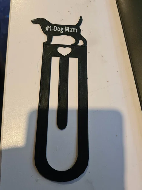 Mẫu in 3D kẹp sách #1 Dog Mum xinh xắn cho hội yêu thú cưng - Image 1