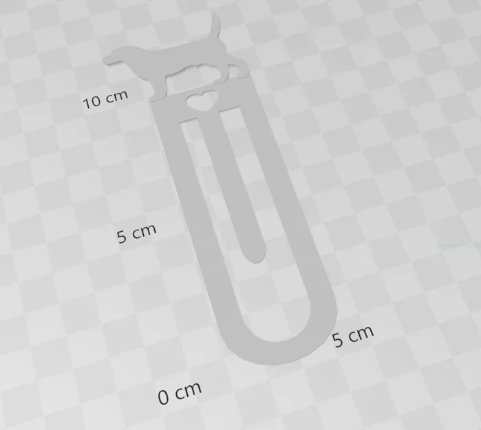 Mẫu in 3D kẹp sách hình chú chó dễ thương - Cá nhân hóa đơn giản - Image 1