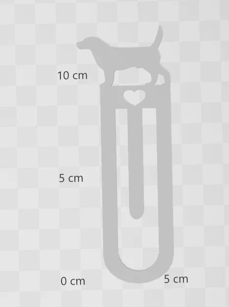 Mẫu in 3D kẹp sách hình chú chó dễ thương - Cá nhân hóa đơn giản - Image 2