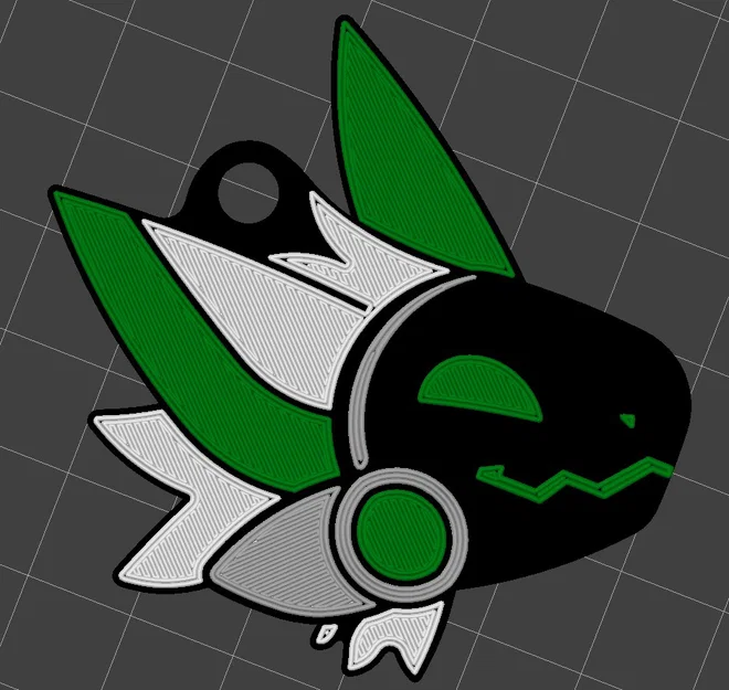 Móc khóa Protogen furry fursuit nhiều màu - Image 1