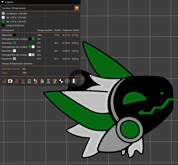 Móc khóa Protogen furry fursuit nhiều màu - Image 2