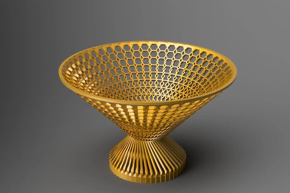 Mẫu khay đựng kẹo (Candy bowl) thiết kế lưới tổ ong in 3D - Image 1