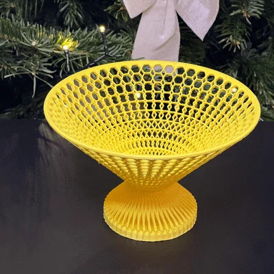 Mẫu khay đựng kẹo (Candy bowl) thiết kế lưới tổ ong in 3D