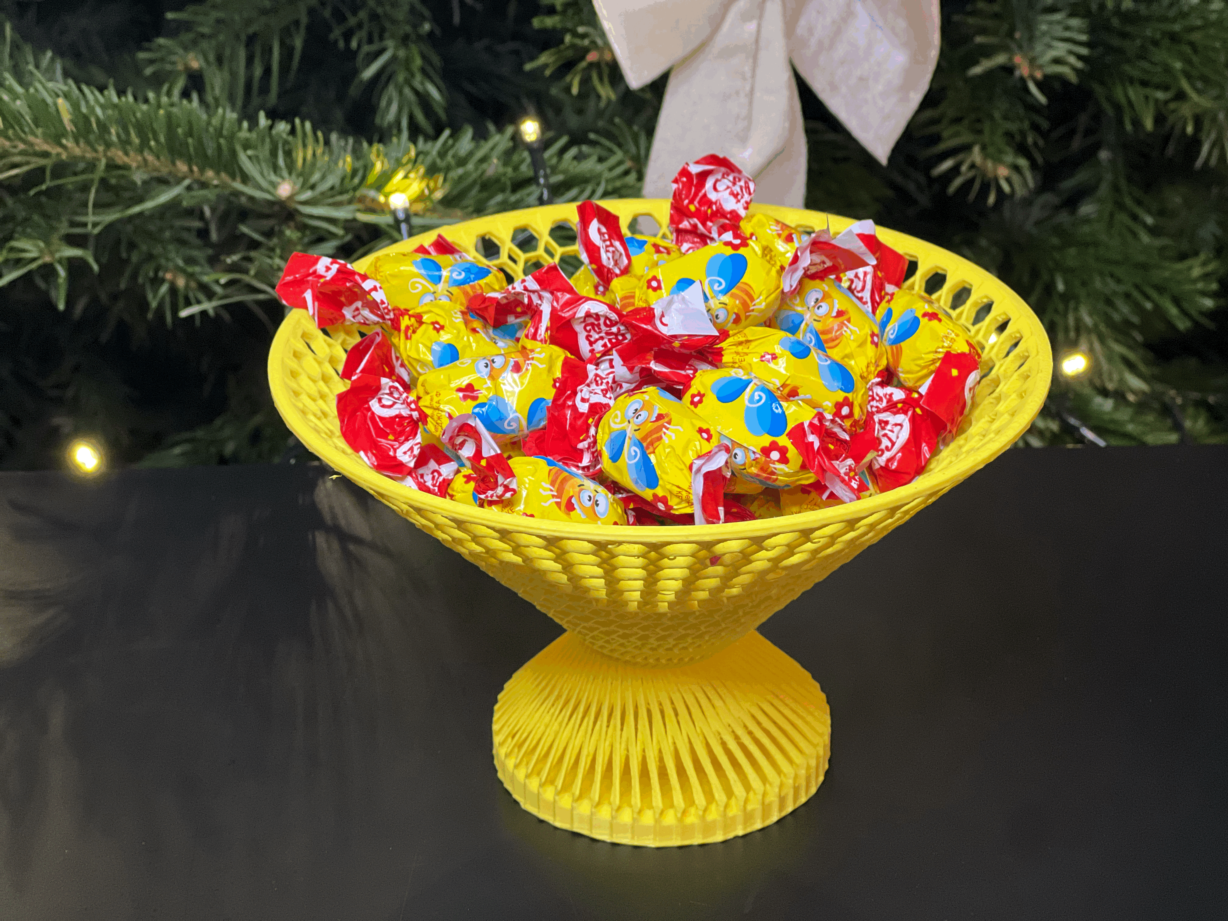Mẫu khay đựng kẹo (Candy bowl) thiết kế lưới tổ ong in 3D - Image 3