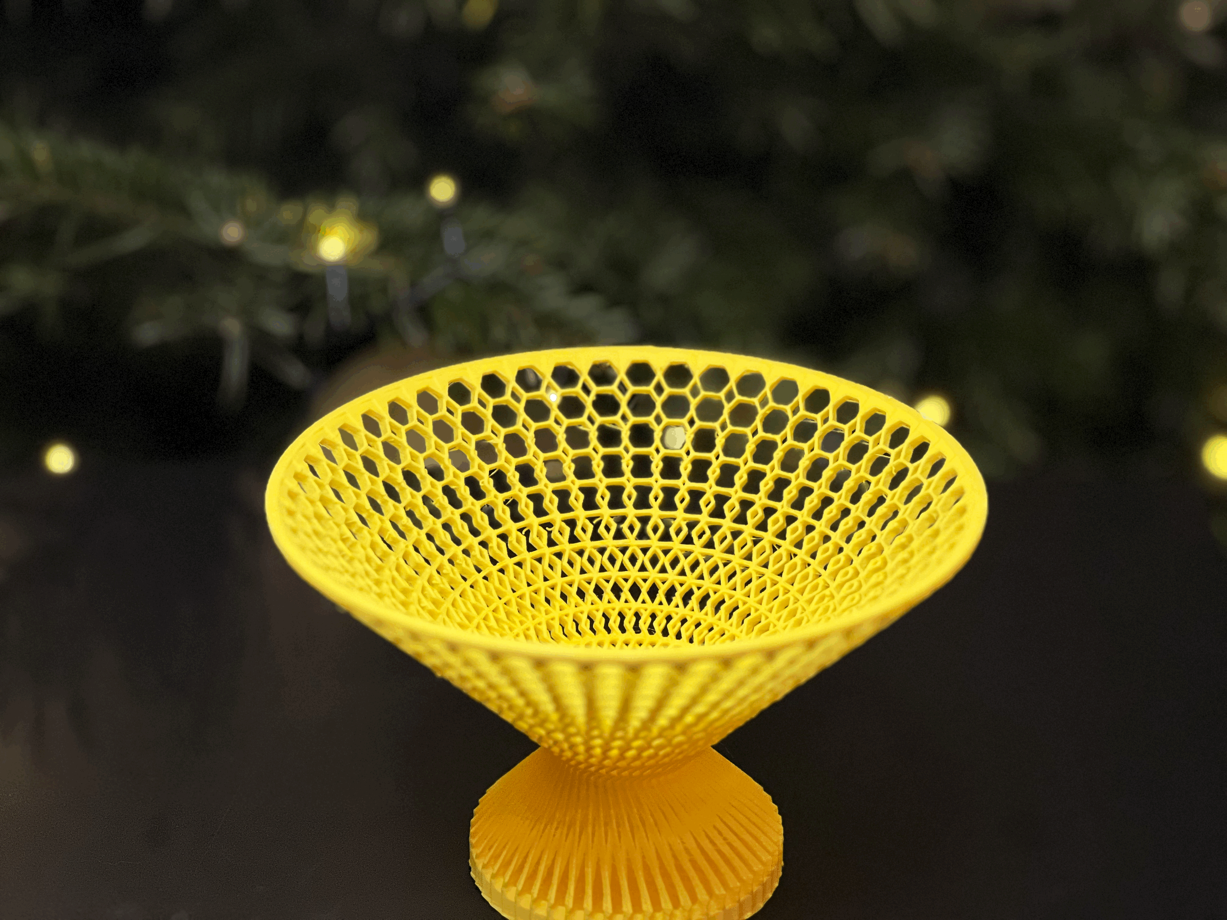 Mẫu khay đựng kẹo (Candy bowl) thiết kế lưới tổ ong in 3D - Image 4