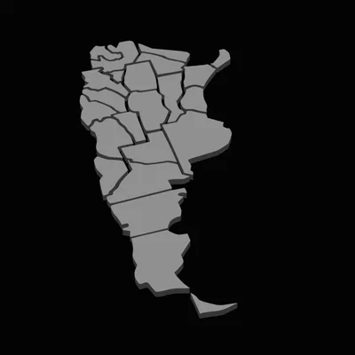 Mô hình bản đồ Argentina lắp ghép giáo dục 3D