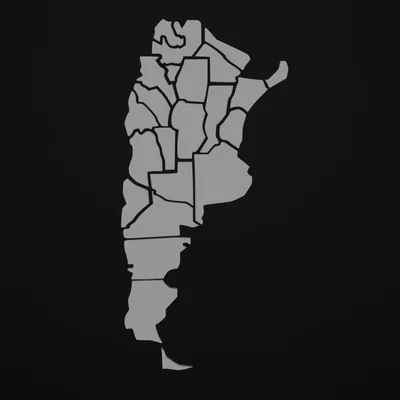 Mô hình bản đồ Argentina lắp ghép giáo dục 3D