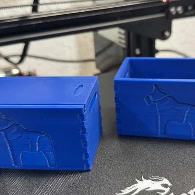 Hộp đựng đồ Dala Horse Crate - File in 3D đa năng, đẹp mắt