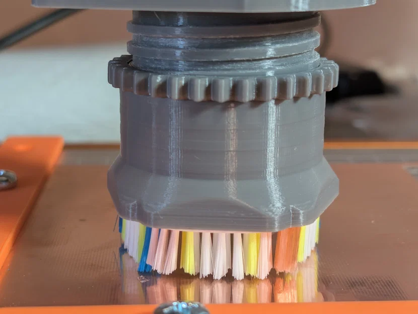 Ống Hút Bụi Gắn Bàn Chải và Đai Ốc Khía cho Máy CNC - Image 1