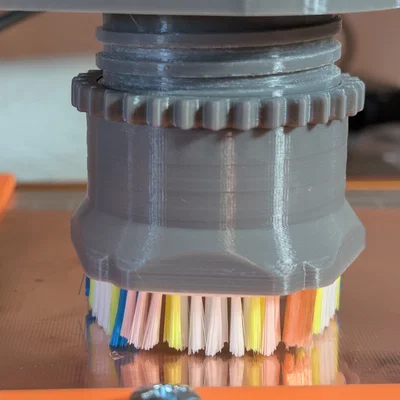 Ống Hút Bụi Gắn Bàn Chải và Đai Ốc Khía cho Máy CNC