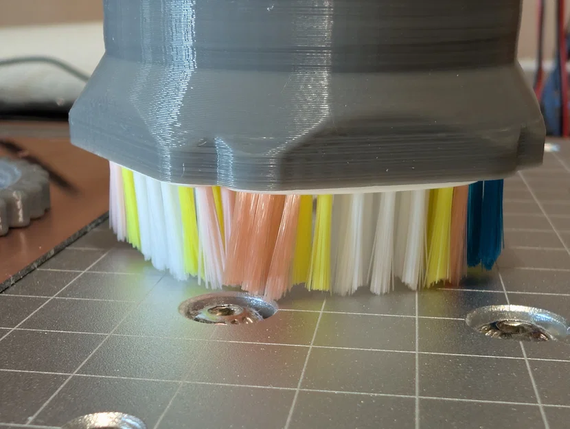Ống Hút Bụi Gắn Bàn Chải và Đai Ốc Khía cho Máy CNC - Image 3