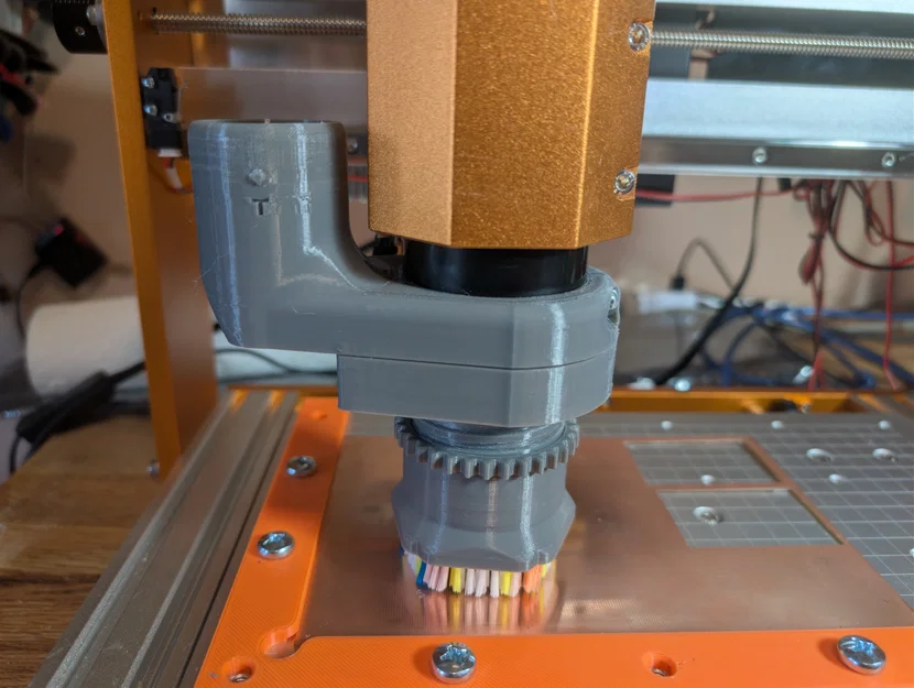 Ống Hút Bụi Gắn Bàn Chải và Đai Ốc Khía cho Máy CNC - Image 6