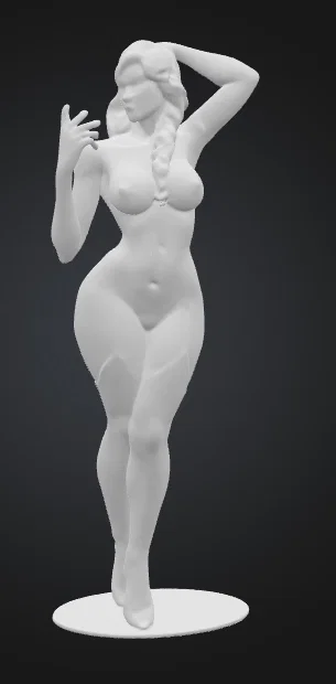 Mô hình 3D nhân vật nữ Elsa quyến rũ cho người sưu tầm - Image 1