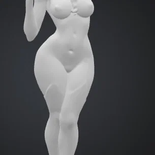 Mô hình 3D nhân vật nữ Elsa quyến rũ cho người sưu tầm