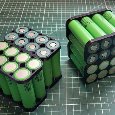 Khung giữ pin 21700 cho DIY Battery Packs – Nhẹ, Bền và Dễ in