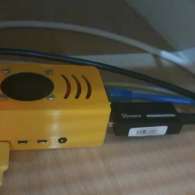 Nắp vỏ Raspberry Pi 4 tùy chỉnh cho quạt tản nhiệt 40x20mm