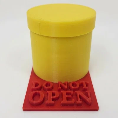 Mô hình bẫy trêu chọc Do Not Open in 3D vui nhộn