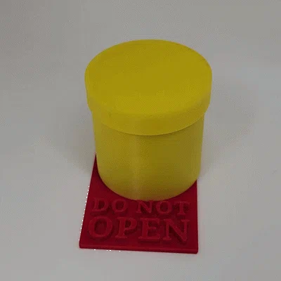 Mô hình bẫy trêu chọc Do Not Open in 3D vui nhộn