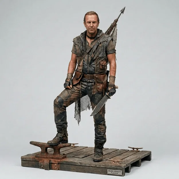 Mô hình 3D nhân vật Mariner trong phim Waterworld (1995) sắc nét - Image 1