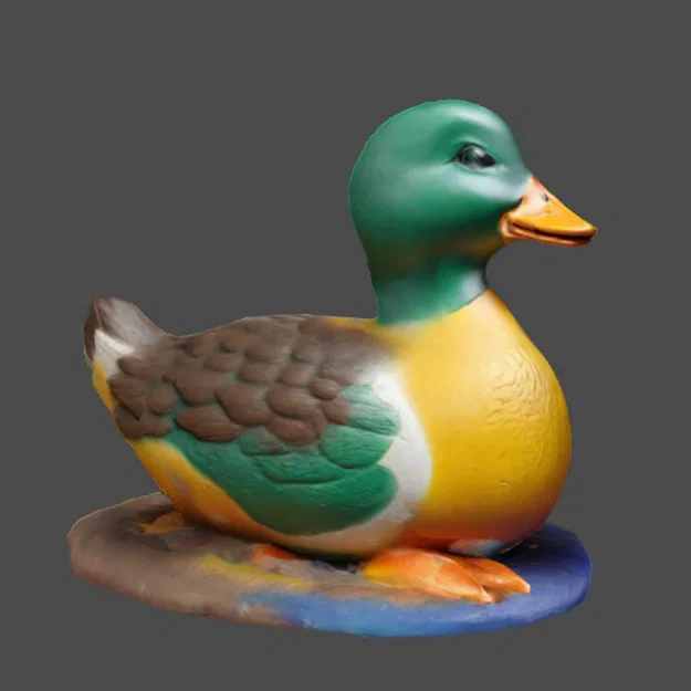 Mô hình chú vịt 3D ngồi không cần support - Thỏa sức tô màu sáng tạo - Image 1
