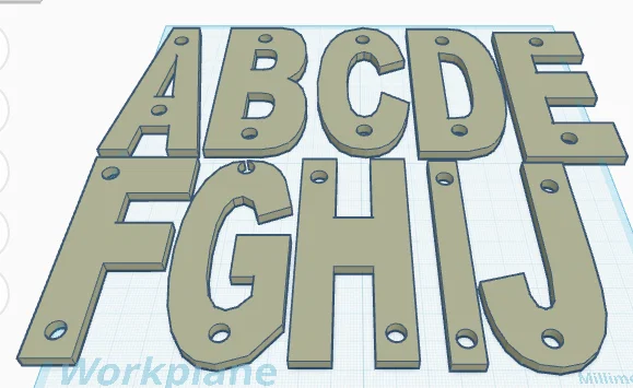 Bộ chữ cái 3D gắn hộp thư (Alphabet Mailbox Letters) bền đẹp - Image 1