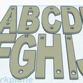 Bộ chữ cái 3D gắn hộp thư (Alphabet Mailbox Letters) bền đẹp - Thumbnail 1