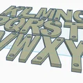 Bộ chữ cái 3D gắn hộp thư (Alphabet Mailbox Letters) bền đẹp - Thumbnail 2