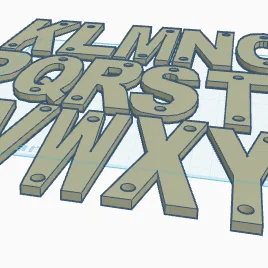 Bộ chữ cái 3D gắn hộp thư (Alphabet Mailbox Letters) bền đẹp