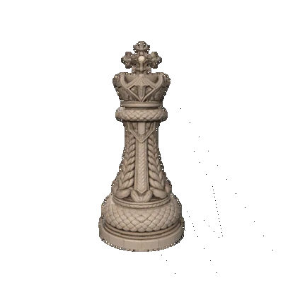 Braided Realm "King" - Quân cờ Vua với họa tiết bện