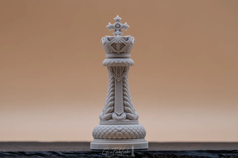 Braided Realm "King" - Quân cờ Vua với họa tiết bện - Image 3