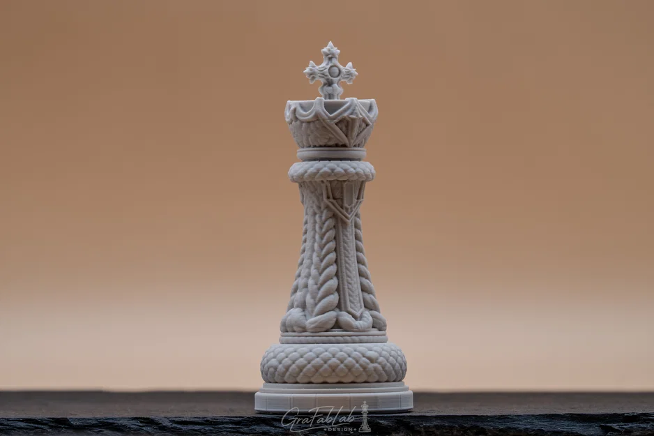 Braided Realm "King" - Quân cờ Vua với họa tiết bện - Image 4