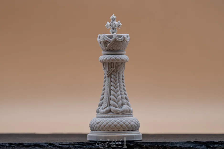 Braided Realm "King" - Quân cờ Vua với họa tiết bện - Image 5