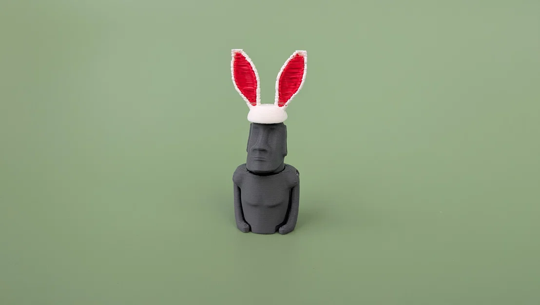 Tượng Moai Đảo Phục Sinh - Mô hình khớp nối Lễ Phục Sinh | In không cần support - Image 2