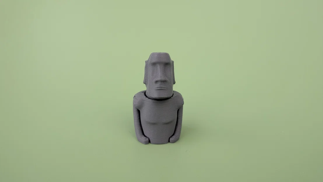 Tượng Moai Đảo Phục Sinh - Mô hình khớp nối Lễ Phục Sinh | In không cần support - Image 7