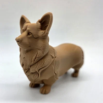 Mô hình chú chó Corgi đứng