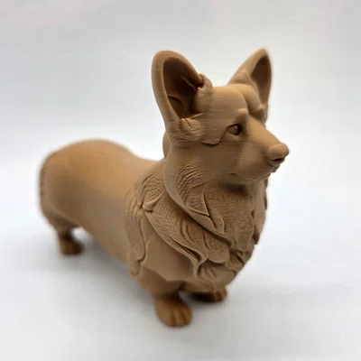 Mô hình chú chó Corgi đứng